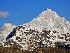 
Close up of Makalu Southwest and South Faces from a ridge above Sherson.
